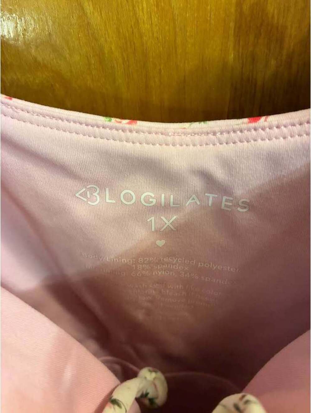 Blogilates Ruffle Lace Up Tank 1X - Picture 4 of 5